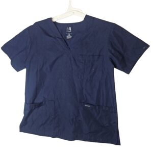 🎁 Workwear Scrubs Unisex Top Medical Nurse Dagacci Blue